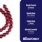 The Bead Chest Natural 20mm Wooden Beads in Red for Jewelry Making – Round Loose Wood Spacer Beads I Approximately 20 Beads